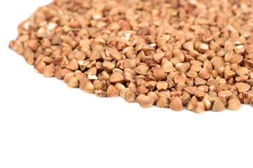 Dry buckwheat grains