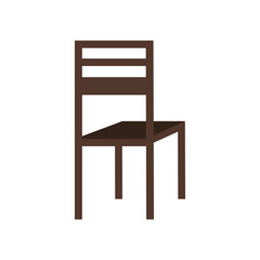 wooden chair classic furniture image vector illustration