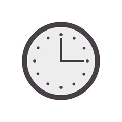 round clock time hour timer image vector illustration