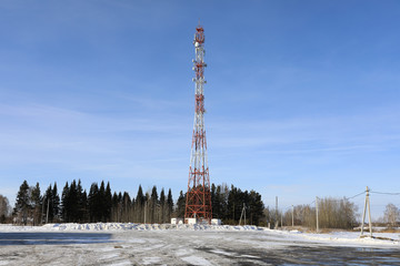 View of tower network cellular