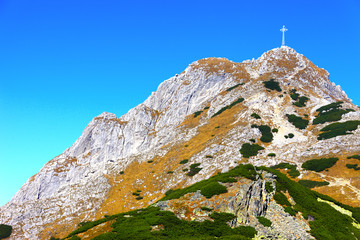 Fototapeta premium Poland, Tatra Mountains, Zakopane - south slope of Giewont peak