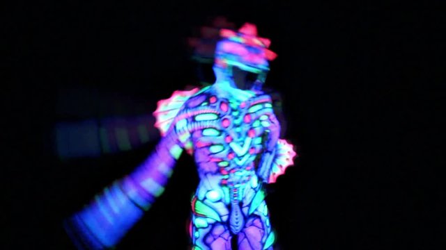 Creature plastic art dance