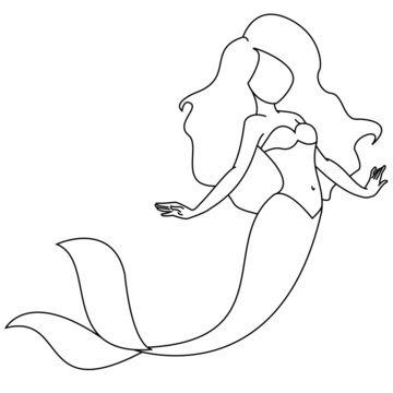 Mermaid vector