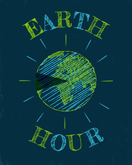Earth hour day.