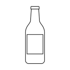 alcohol drink liquor bottle image vector illustration outline design