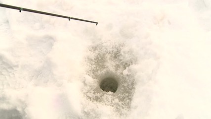 winter fishing for trout