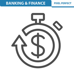 Banking & Finance Icon. EPS 8 format.