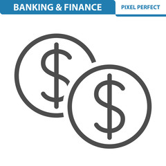 Banking & Finance Icon. EPS 8 format.