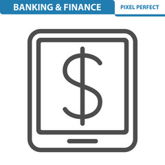 Banking & Finance Icon. EPS 8 format.