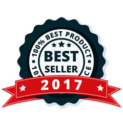 Best Seller 2017 label illustration
