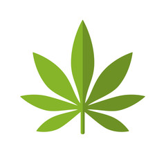 Marijuana Leaf icon Logo Template. Health and Medical therapy. Drug consumption, marijuana use. Marijuana Legalization. Medical marijuana icon. Drug symbol. Isolated vector illustration.