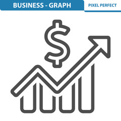 Business - Graph Icon. EPS 8 format.