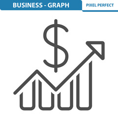Business - Graph Icon. EPS 8 format.