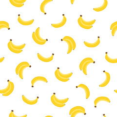 Obraz na płótnie Canvas Tropical fruit background. Banana background. Vector illustration