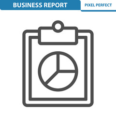 Business Report Icon. EPS 8 format.