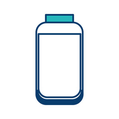 glass bottle cap product food vector illustration green and blue design