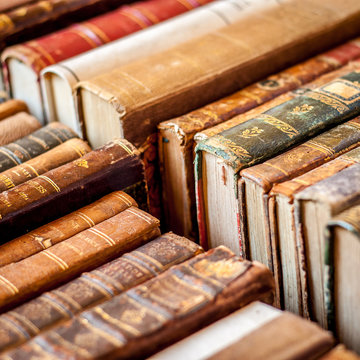 Books background. Old manuscripts.