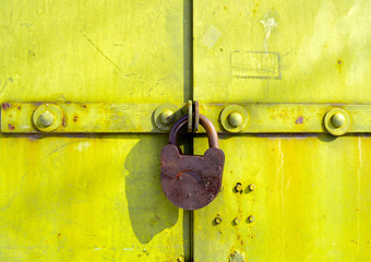  old rusty padlock