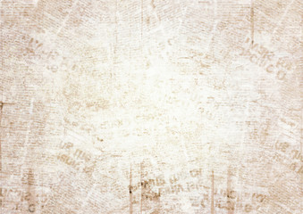 Old grunge newspaper texture background