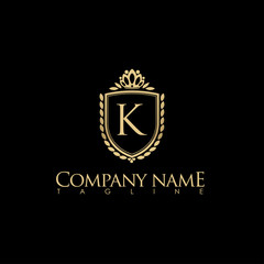 k MODERN LETTER LOGO TEMPLATE