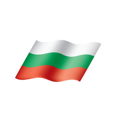 Obraz premium Bulgaria flag, vector illustration