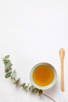 Herbal tea. Natural body care concept