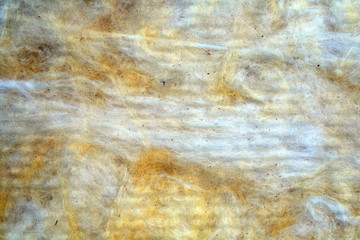 The texture of mineral wool for insulating walls