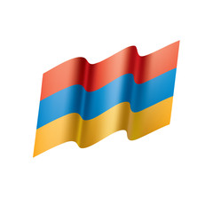 Armenia flag, vector illustration