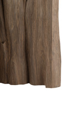 Old piece of wood on a white background, wood texture