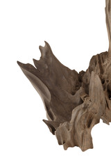 Old piece of wood on a white background, wood texture