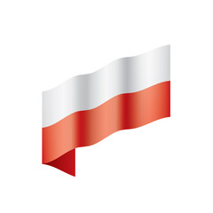 Poland flag, vector illustration