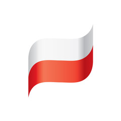 Poland flag, vector illustration