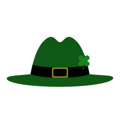 Isolated leprechaun hat icon. Patrick day