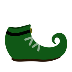 Isolated leprechaun shoe icon. Patrick day