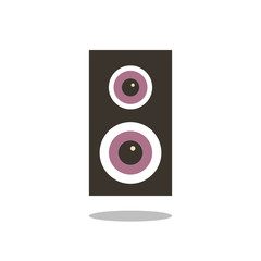 Speaker icon on white background Flat vector illustration EPS
