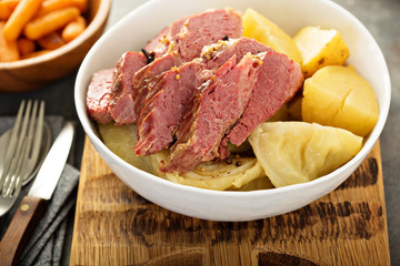 Fototapeta premium Corned beef and cabbage