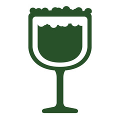 Isolated beer icon. Patrick day