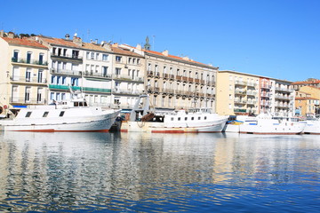 Fototapeta na wymiar La ville maritime de Sète, la petite Venise Languedocienne, Hérault, Occitanie, France 