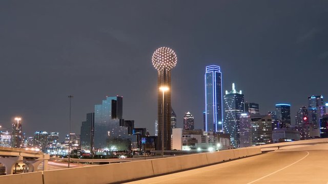Evening timelapse in Dallas 