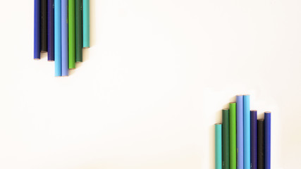 fondo blanco colores verdes