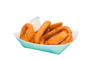 Onion Rings with ranch dressing
