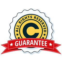 Copyright All rights Reserved Guarantee Illustration
