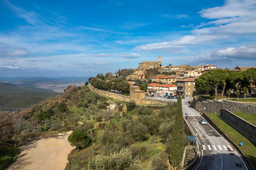 Ausblick auf Montalcino, Italien