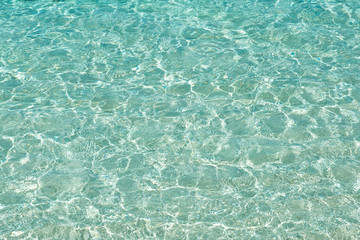 Fototapeta na wymiar ocean water surface - turquoise water texture