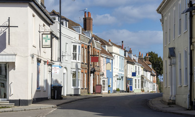 Georgian architecture in the affluent town of Alresford in central Hampshire