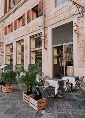 Fototapeta na wymiar Old cozy street in Florence, Tuscany. Italy