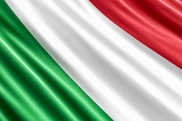 Italian flag background, 3D rendering