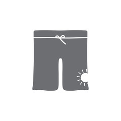 men swimming trunks icon. Simple element illustration. men swimming trunks symbol design template. Can be used for web and mobile