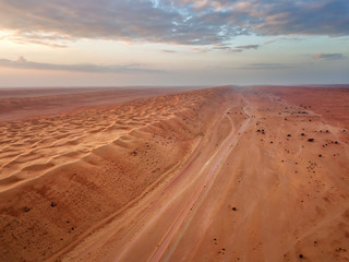 Fototapeta na wymiar Empty Quarters in Oman and Saudi Arabia