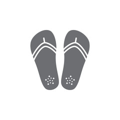 flip flops icon. Simple element illustration. flip flops symbol design template. Can be used for web and mobile